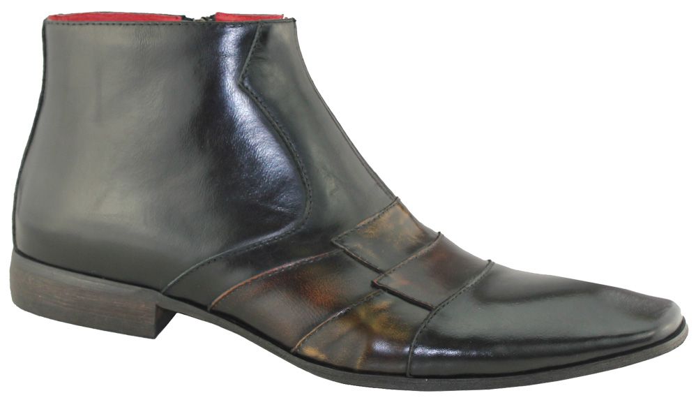 Studio 56 CLEARANCE Mens Leather Shoes Ankle Boots Dress Formal on